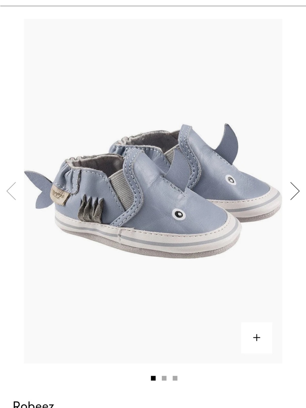 Robeez Blue Shark Slip-On Baby Shoes